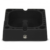 LIT Silicone - Black - 4.75 Inch Square Ashtray W/Tool Holders