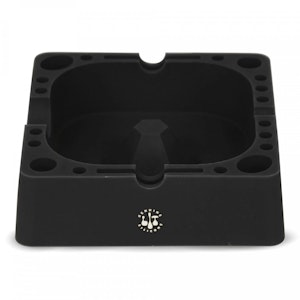 LIT Silicone - LIT Silicone - Black - 4.75 Inch Square Ashtray W/Tool Holders