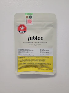 National Cannabis Distribution - Jublee Coconut & Vanilla THC+CBD+CBG Fruit Bites