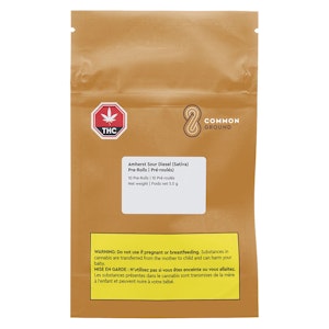 Common Ground - Common Ground - Amherst Sour Diesel 10 x 0.5g Pre-Rolls - Sativa