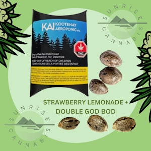 Kootenay Aeroponic Inc. - STRAWBERRY LEM / GOD BUD SEED VAR PK - KOOTENAY AEROPONIC - 6PACK