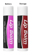 Lip Balm Vape Battery - Red/Pink