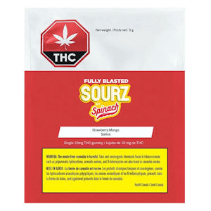 SOURZ by Spinach - SOURZ by Spinach Fully Blasted Strawberry Mango 1pc Soft Chew