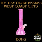 10" Day Glow Beaker - Pink