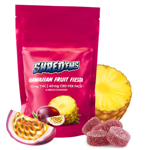SHRED'EMS - Hawaiian Fruit Fiesta 4:1 CBD/THC Gummies - SHRED'EMS - 18