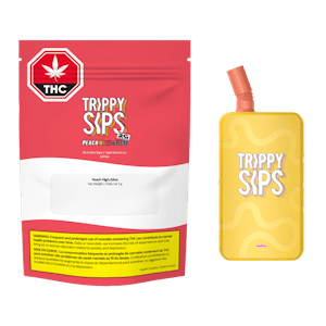 Weed Pool - Trippy Sips - Peach High-Alive Gulps All-In-One Vape - 2g