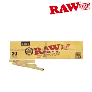 Raw - RAW Classic Natural Unrefined Pre-Rolled Cones 70/45mm