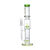 18" Marley Tailspin Perc Bong (Green)