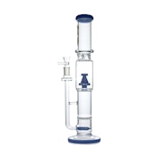 18" Marley Tailspin Perc Bong (Blue)
