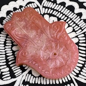 Palm Incense Burner - Peach Gold Shimmer