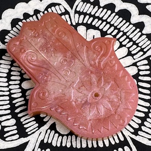 Dawn till Dusk Art - Palm Incense Burner - Peach Gold Shimmer