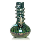7" Glow-in-the-Dark Wide Bubble Base Water Pipe - Assorted Colourways