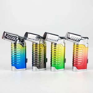 MBC - Click It | Shiny Triple Torch Lighter with cigar punch