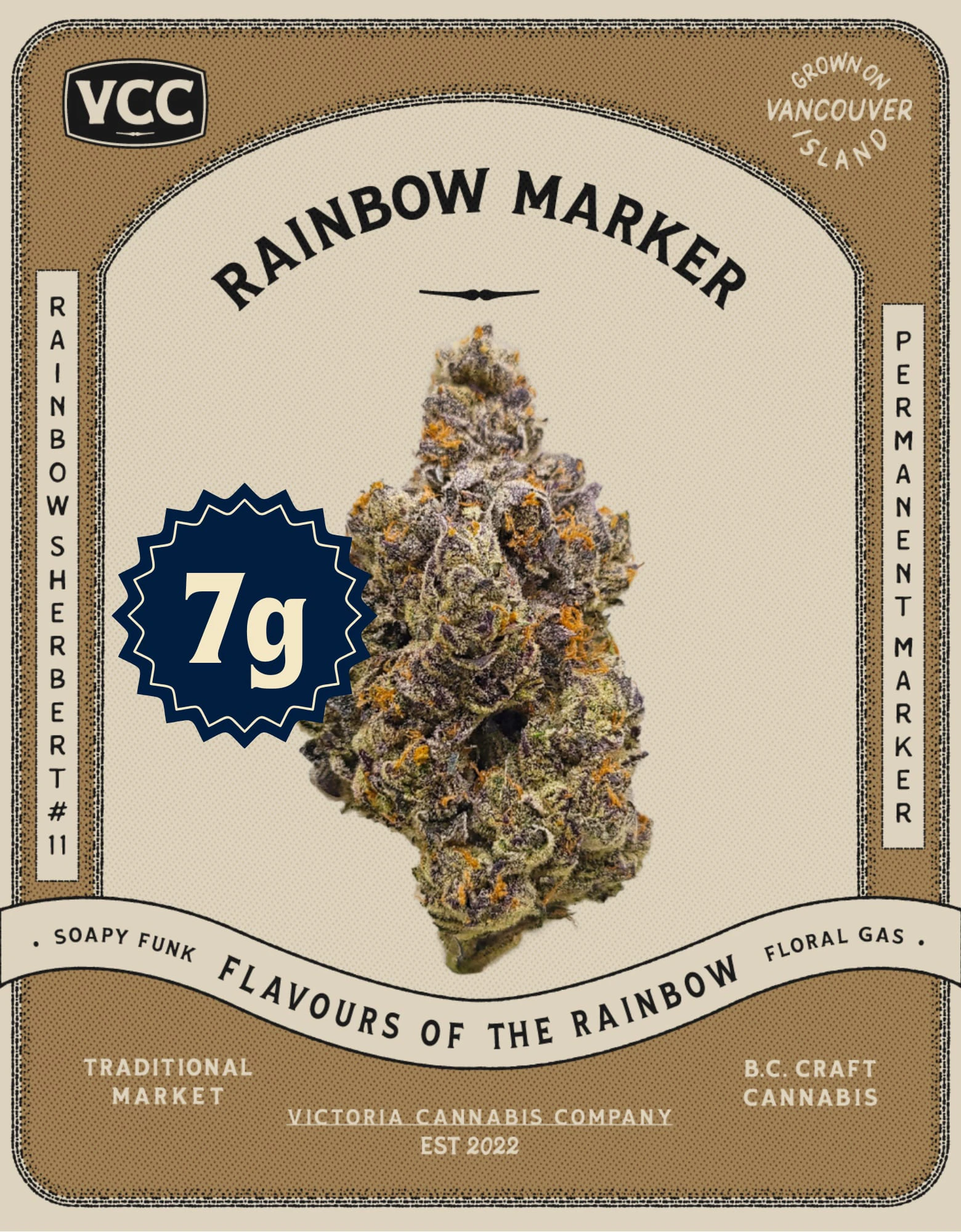 Victoria Cannabis Company - VCC Rainbow Marker 7g Main Image