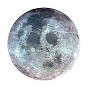 My Dab Mat - Moon (Glow In The Dark) 11 Diameter 1.5mm Thick