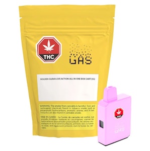 GAS - GAS Golden Guava Live Resin & Liquid Diamond 1g Disposable Vape