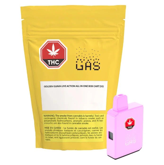 GAS - GAS Golden Guava Live Resin & Liquid Diamond 1g Disposable Vape Main Image