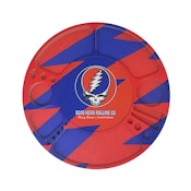 Blazy Susan  Spinning Rolling Tray - Stealie Red and Blue