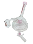 5.7" XTREME 2-in-1 Glass Bubbler | Pink