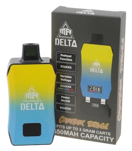 Mr. Delta - Cartbox Dual | Blue & Yellow