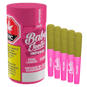 JEETER - Baby Jeeter Infused Pink Lemon Pre-roll 5x0.5g Resin
