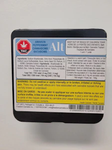 National Cannabis Distribution - Alt Awaken Peppermint Cannabomb Bathbomb