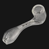 White Label Clear Glass Sherlock Pipe