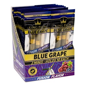 King Palm - King Palm | CONES Real Leaf Blue Grape Real Leaf MINI - 2 Pack