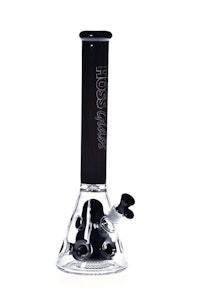 HOSS - HOSS | 18" Double Hole Beaker Bong - Assorted Colours