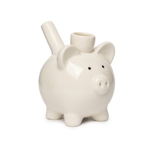 Fashioncraft - Fashioncraft | Ceramic Piggy Pipe - White