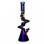 Red Eye Tek | 19" Metallic Terminator Finish 4-Arm Zag Beaker Tube