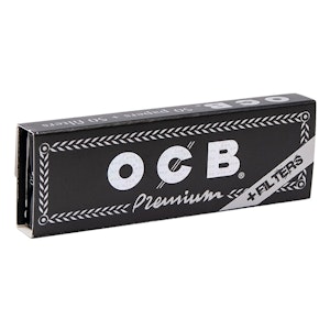 OCB - OCB | Black 1 1/4 Premium Rolling Papers w/ Tips - 50pk