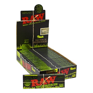 RAW - Raw | Black Organic 1 1/4 Rolling Papers - 50pk