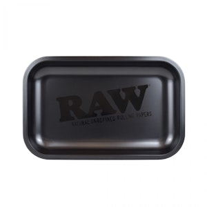 RAW - Raw | Medium Black Rolling Tray - 11in x 7in