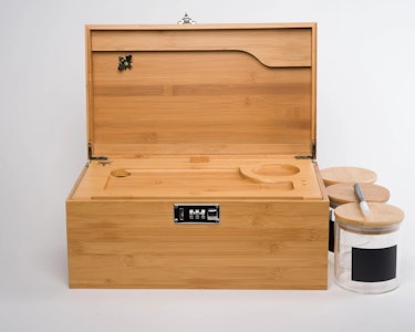 BZZ - BZZ | Natural Bamboo TCG Stash Box w/ Handles - Large