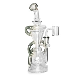 West Coast Gifts - GEAR Premium 10" Crystal Glide Triple Uptake Dual Chamber Concentrate Recycler