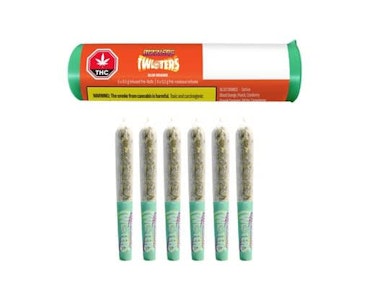 RIZZLERS - Twisters  Blud Orange 6 x 0.5g Distillate & Terps  Infused Pre-Rolls