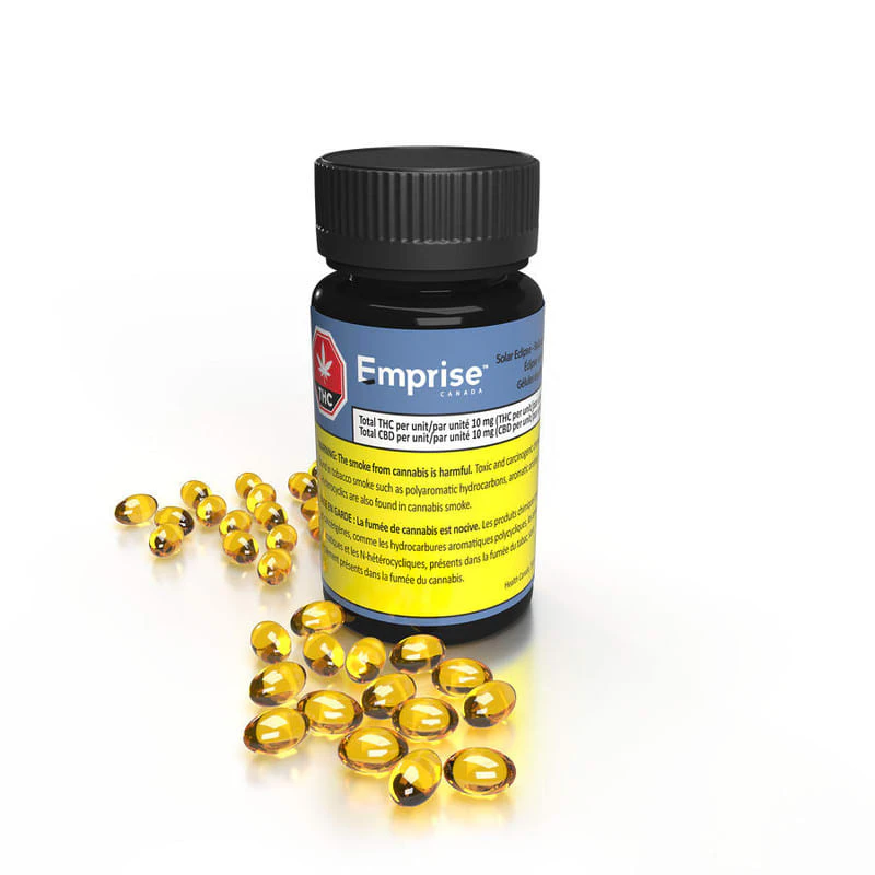 EMPRISE CANADA - EMPRISE - Solar Eclipse Balanced THC10:CBD10 x 30 Softgels Main Image