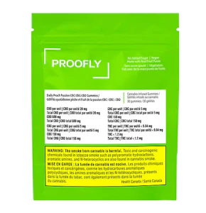 Proofly - Daily Peach Passion 4:1:1 CBD:CBG:CBC Gummies 30pk