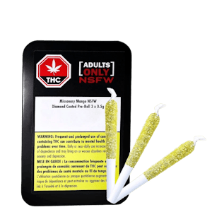 Adults Only - Missionary Mango NSFW 3 x 0.5g Diamond Coated Infused Pre-Rolls