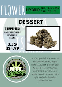 LowKey by MTL Cannabis - 3.5G - LOWKEY BY MTL - DESSERT