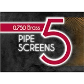 .750 Brass Screens (5 Pack)