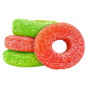 Olli O's - Sour Cherry & Watermelon THC:CBG:THCV Gummies - 4x2.5mg THC