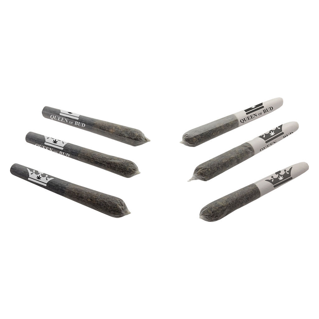 Clear Quartz Vs Black Obsidian Diamond Infused Pre-roll 6x0.25g Shatter