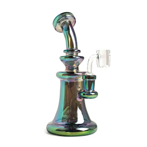 Red Eye Glass - Red Eye Tek - 8" Metallic Terminator Finish Concentrate Rig | Green