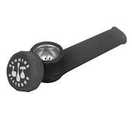 Lit Silicone 3.5" Hand Pipe - Black