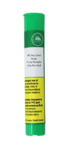 Fort 20 Farms - BC KEY MOH KUSH STRAIGHT CUT PRE-ROLL - 1g
