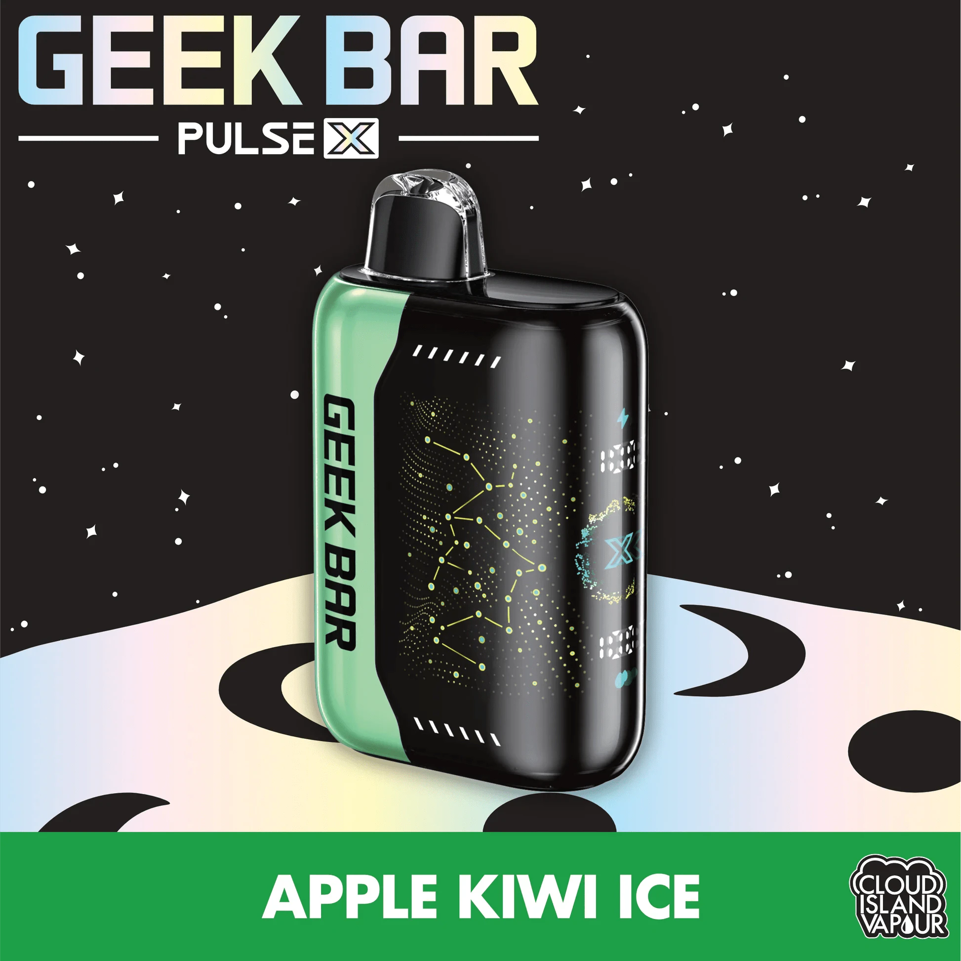 Accessories - Geek Bar Pulse X - Apple Kiwi Ice 25k Puffs Disposable Vape Main Image
