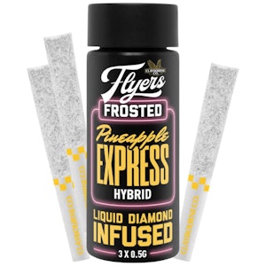 Claybourne - Claybourne Flyers Frosted Infused Pineapple Express Pre-Rolls 3x0.5g