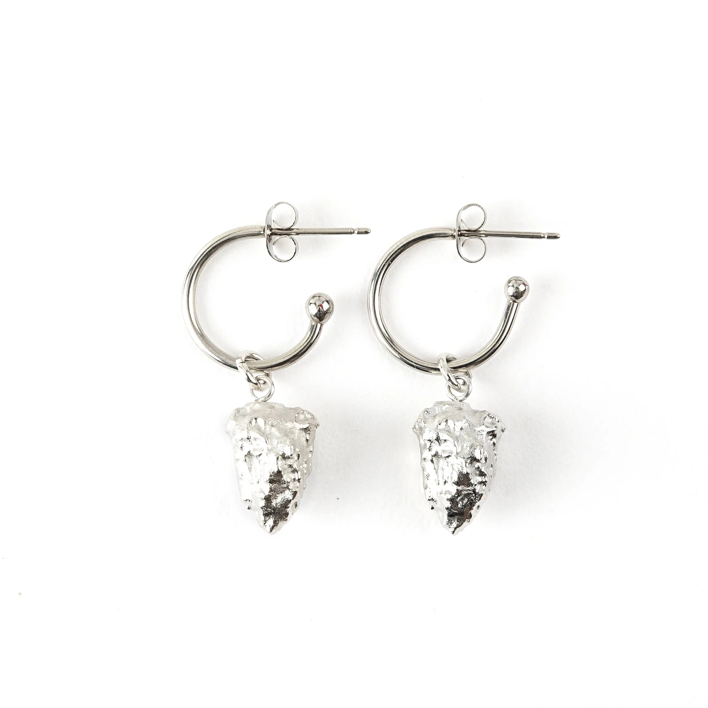 Frankie Smoke - Nug Charm Earring Set - Silver Main Image